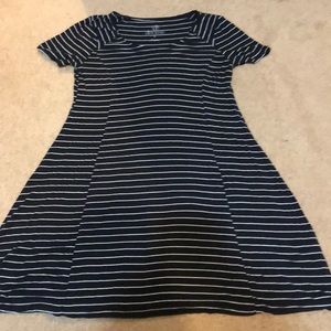 Striped tee-shirt dress